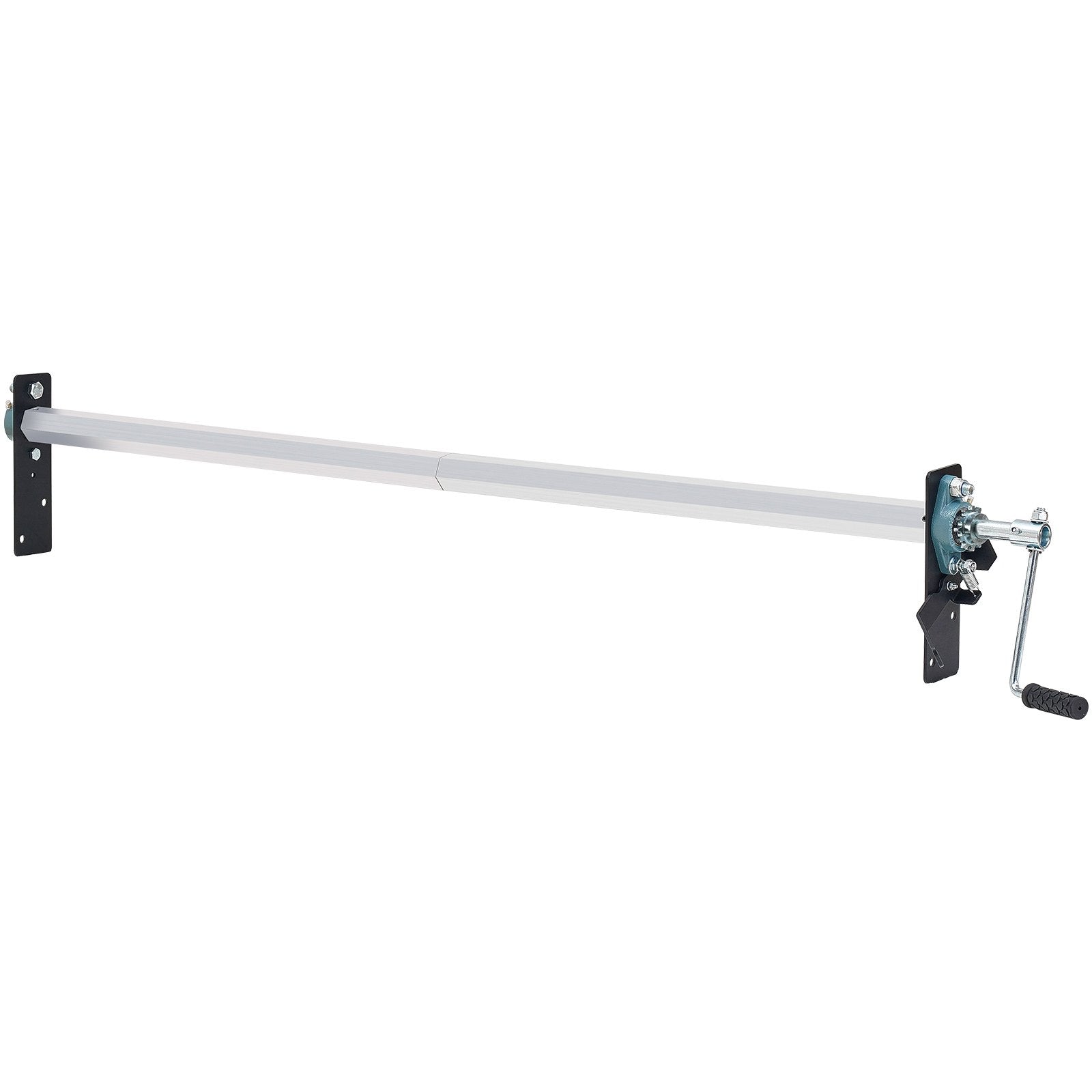 VEVOR Hand Crank Tarp Roller Kit, 1.6-2.6 m Wide, Aluminum Alloy, Manual Cab Level Dump Truck Tarp Roller with 17.8 cm Sponge-Wrapped Handle, Perfect for Dump Trucks, Trailers, Trash Haulers (No Tarp)