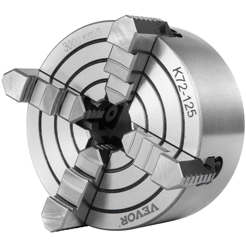 VEVOR Metal Lathe Chuck 4-Jaw Independent 5 inch Cast Iron Milling Turning CNC