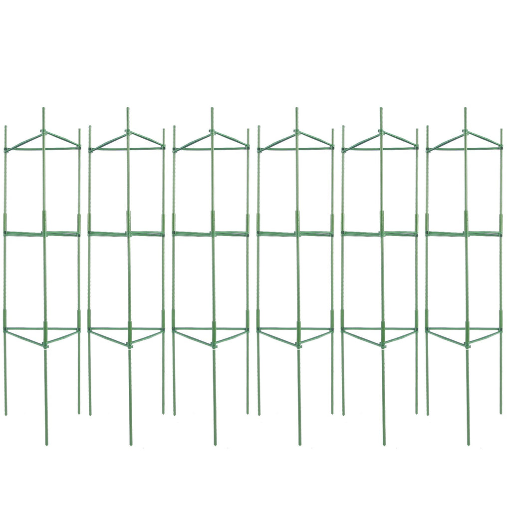 VEVOR 6 Packs Tomato Cages for Garden, 1230 mm Tomato Trellis Plant Stakes Support, Stackable Tall Plant Support Cage, for Raised Garden Bed, Vegetables Flowers and Climbing Plants