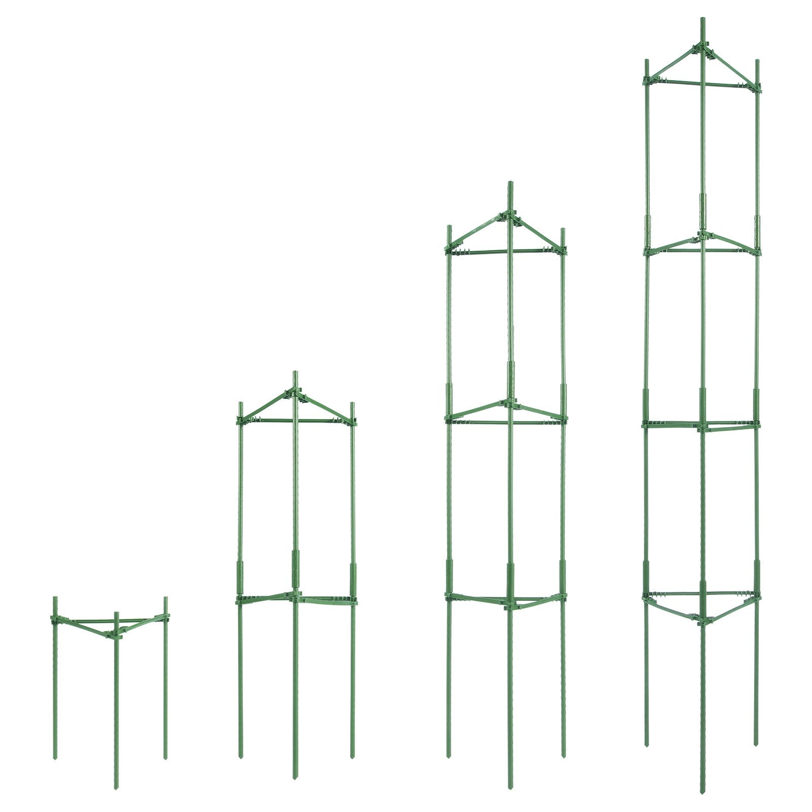 VEVOR 4 Packs Tomato Cages for Garden 1620 mm Tomato Plant Stakes Support Cage