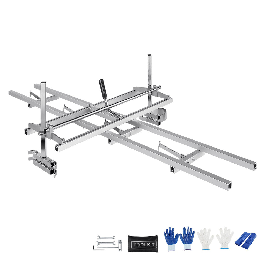 VEVOR Chainsaw Mill 14"-36" Guide Bar and 9 ft Aluminum Rail Mill Guide System