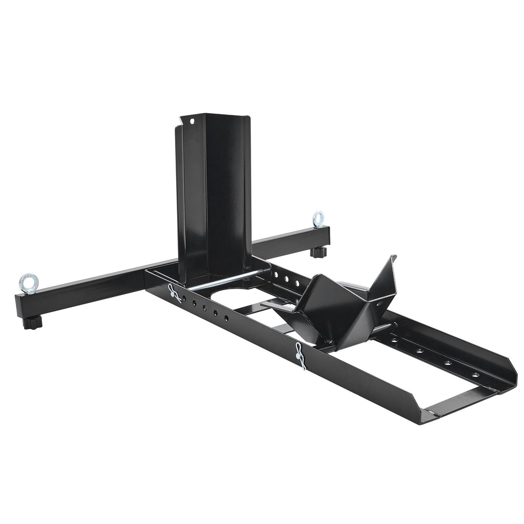 VEVOR Motorcycle Wheel Chock Upright, 816.5 kg Capacity, Heavy-duty Steel Motorcycle Front Wheel Stand with 6 Adjustable Holes, For 381-558.8 mm Off-Road Motorcycles, Standard Motorcycles