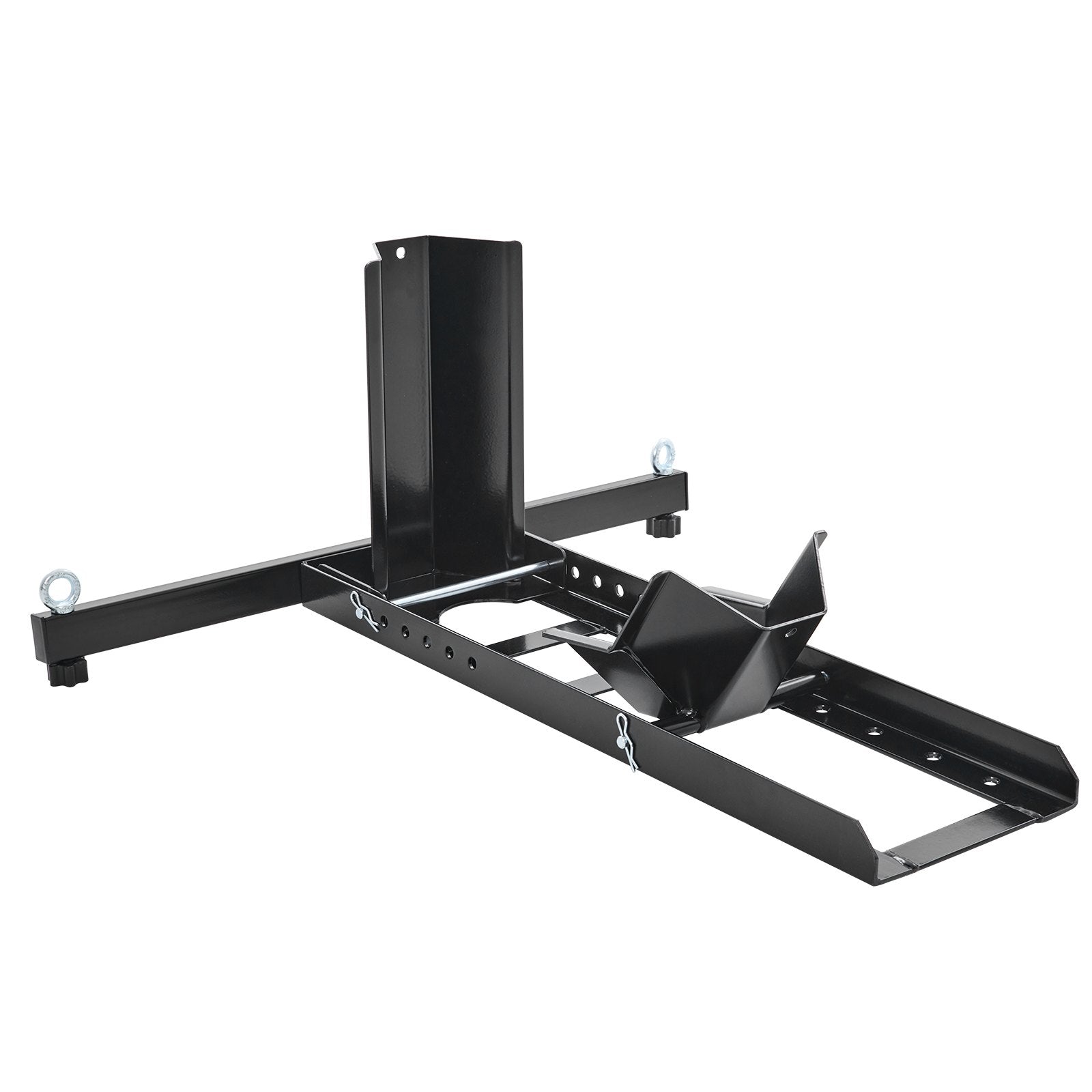 VEVOR Motorcycle Wheel Chock Upright, 816.5 kg Capacity, Heavy-duty Steel Motorcycle Front Wheel Stand with 6 Adjustable Holes, For 381-558.8 mm Off-Road Motorcycles, Standard Motorcycles