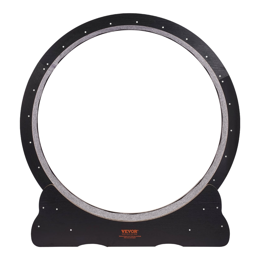 VEVOR Wooden Cat Exercise Wheel, 43.3" Large Cat Treadmill Wheel for Indoor Cats, Cat Running Wheel with Detachable Carpet & Cat Teaser for Running/Walking/Training, Suitable for Most Cats