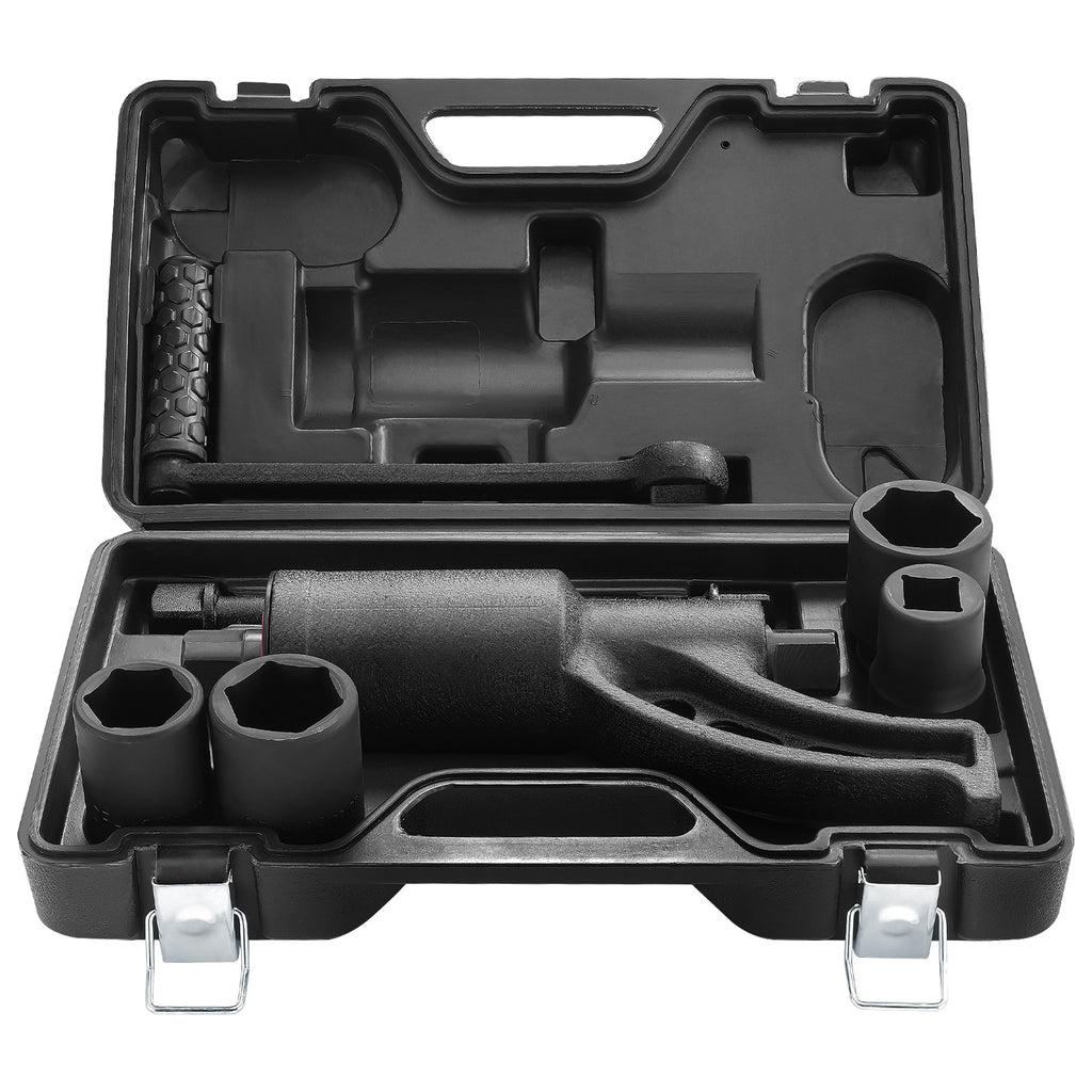 VEVOR Torque Multiplier, Heavy Duty Torque Multiplier Wrench Set, 1 Inch Drive Lug Nut Wrench Torque Multiplier, 1:58 4800N.m Lug Nut Remover, with 4 Sockets and Storage Case for Truck Trailer RV