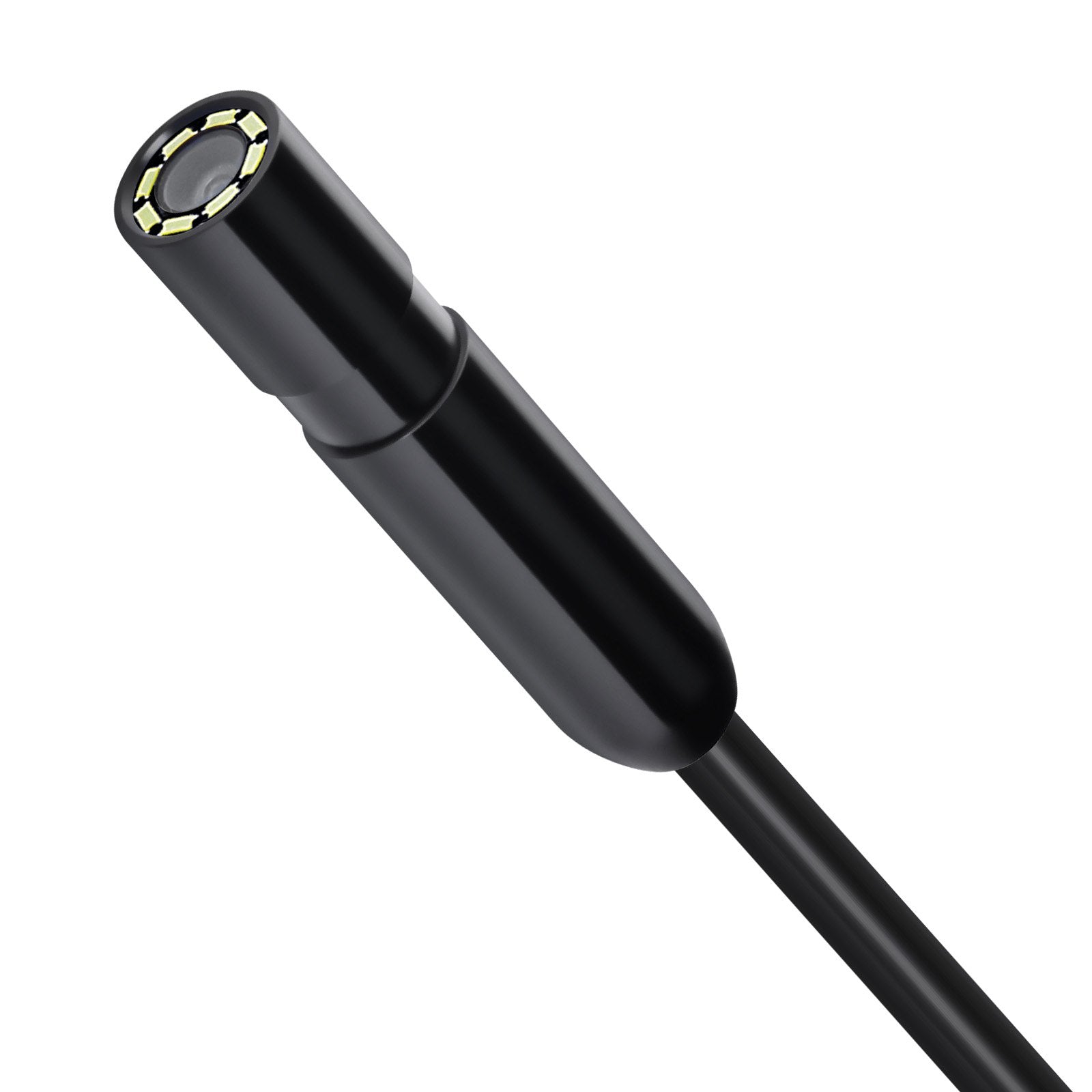 VEVOR Endoscope Camera with Light, 1920P HD Borescope for Android & IOS, 8 LED Lights Inspection Camera with 5m Semi-Rigid Cable, 2X Zoom, IP67 Waterproof Snake Scope Camera for Auto, Plumbing