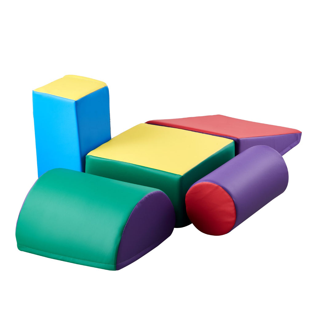 VEVOR Climbing Toys 5 Piece Foam Climbing Blocks for Toddlers and Preschoolers
