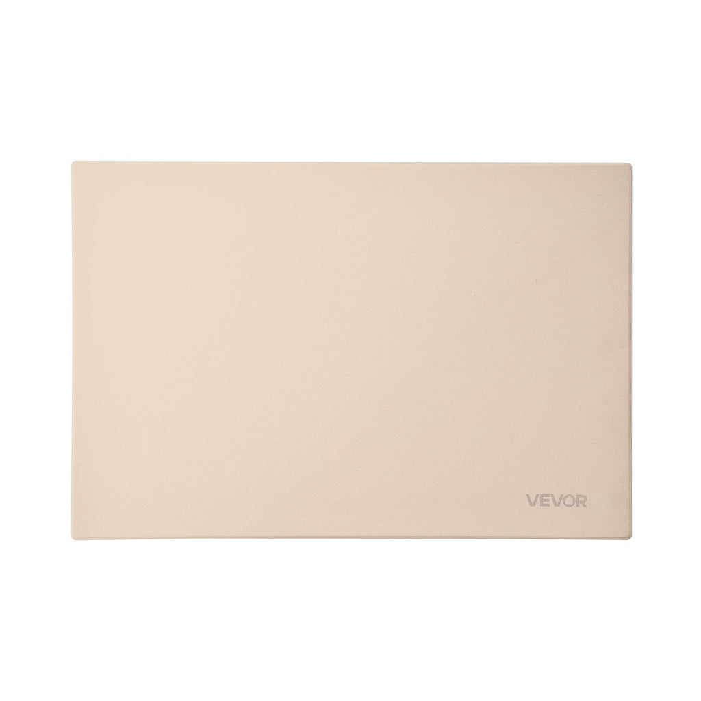 VEVOR Pizza Stone, 508 x 355 mm Rectangular Cordierite Pizza Stone, Extra Large Baking-Stone with Aluminum Peel, 15 mm Thick Heat-Resistant Cordierite, for Oven, Baking Bread & Pizzas, BBQ Grilling