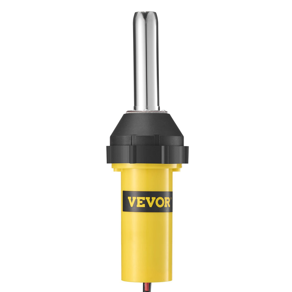 VEVOR Hot Air Plastic Welder, 1000W Hot Air Torch Pistol, 50- 600°C PVC TPO Vinyl Heat Gun Welding Torch, Plastic Welding Kit with 4 Accessories- 2 Nozzles, 1 Seam Roller & Brush for PP/PE/PVC Sheet