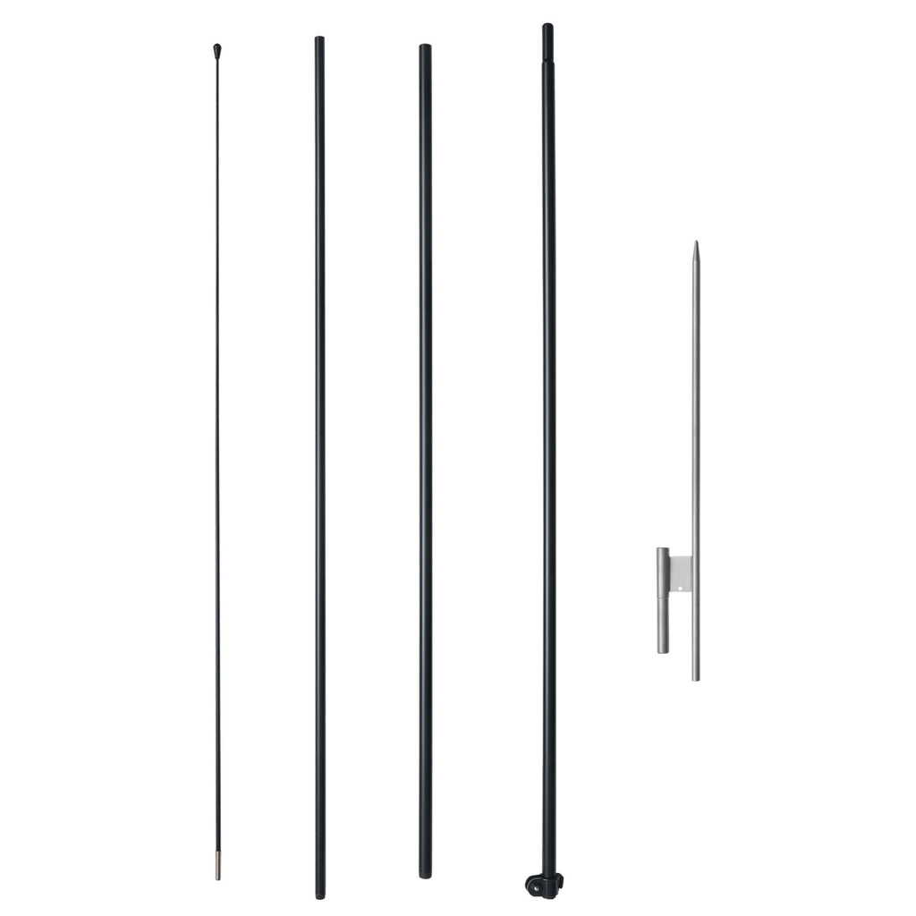 VEVOR Feather Flag Pole Kit, Swooper Flag Pole Set 16.3 ft, Sign Flag Poles for Business Advertising Flags Outdoor, with A Ground Stake and Carrying Bag (Flag Not Included)