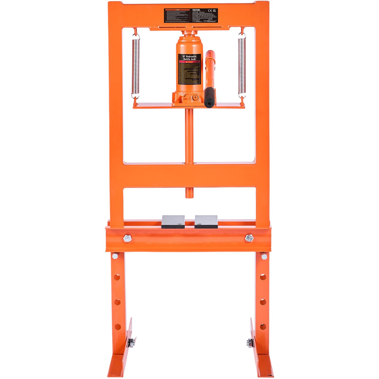 VEVOR Hydraulic Shop Press 6 Ton with Press Plates H-Frame Benchtop Press Stand