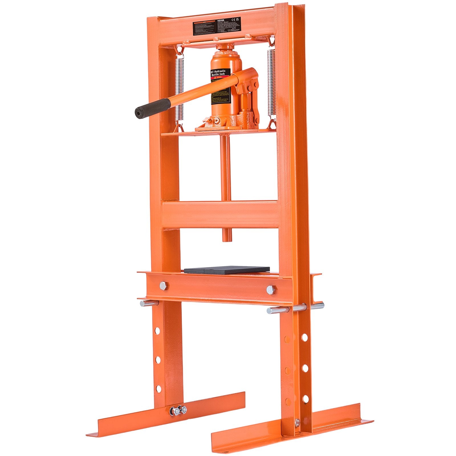 VEVOR Hydraulic Shop Press 6 Ton with Press Plates H-Frame Benchtop Press Stand