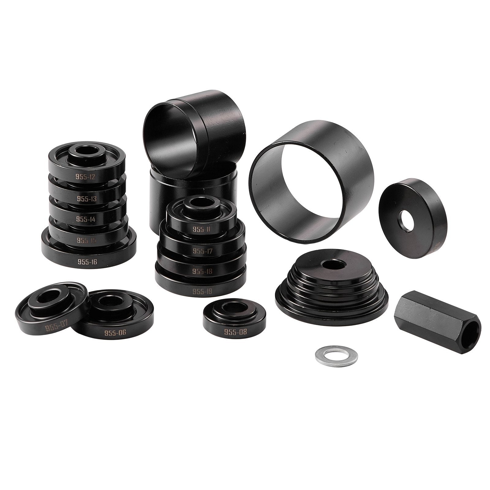 VEVOR Wheel Bearing Press Kit, 23 PCS FWD Bearing Puller Tools, for Front Wheel Drive Bearing Removal and Installation, Wheel Bearing Tool with Sliding Screw, Bushings, Sleeve Plates, Storage Case
