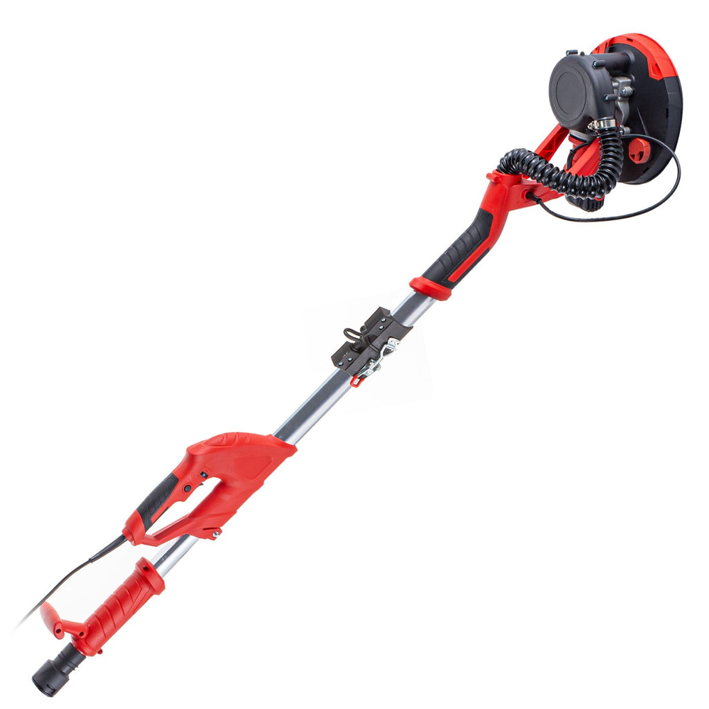 VEVOR Drywall Sander 750W Electric, Electric Sander Variable Speed 800-1750RPM, Drywall Sander Foldable Sheetrock Sander, with Telescope Handle ,Vacuum Bag Drywall Sanders 6 Sand Pads