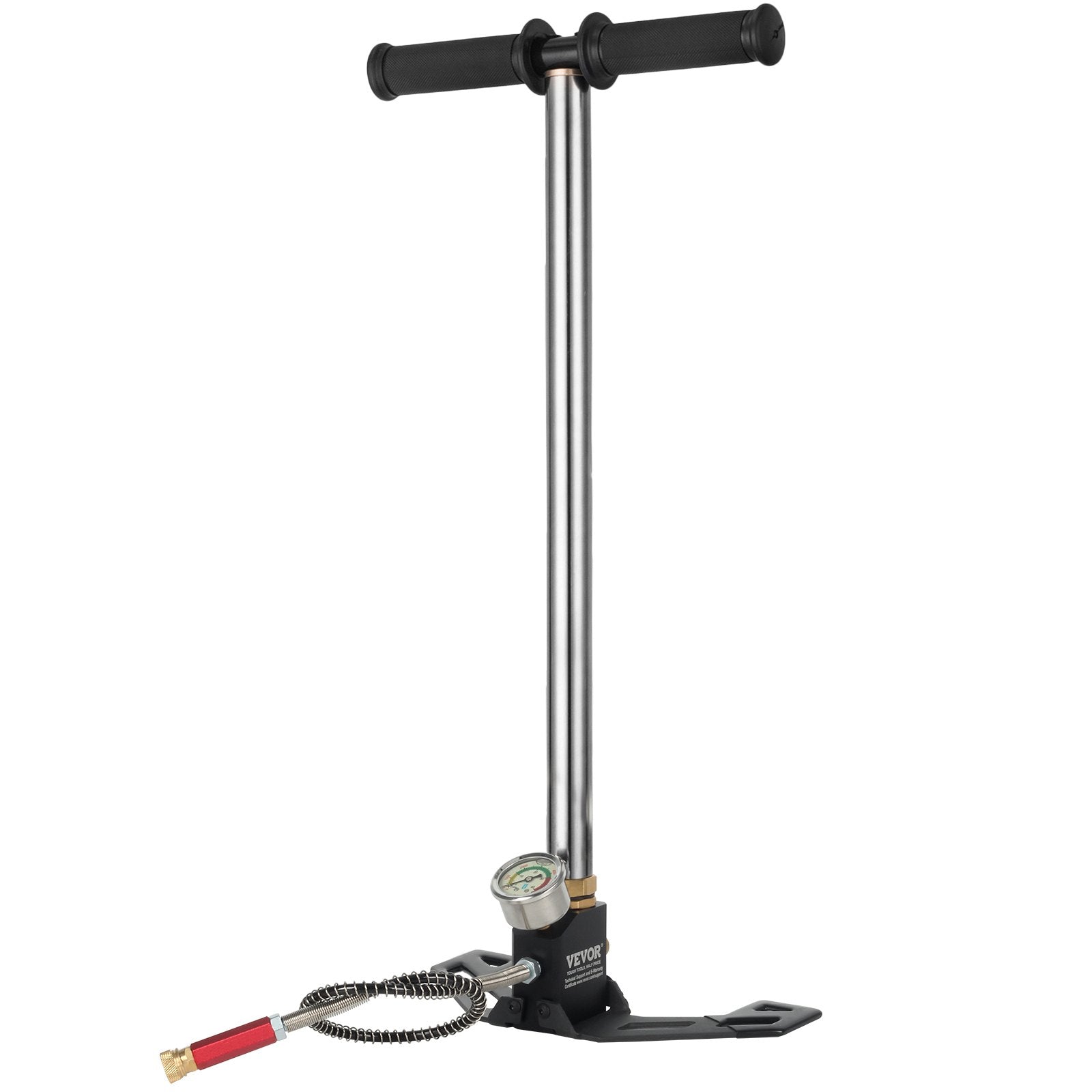 VEVOR High Pressure Hand Pump 3 Stage up to 4500 psi PCP Pump Safe and Convenient Airgun PCP Pump High Pressure Hand Pump for High Pressure Tires and Pre-Charged Pneumatic Airguns