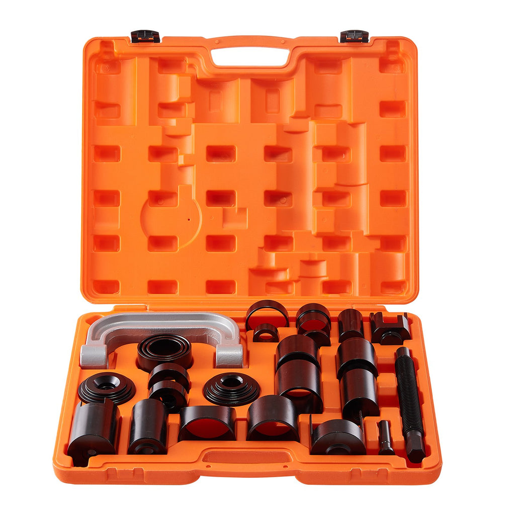 VEVOR Ball Joint Press Kit, 25 pcsTool Kit, C-press Ball joint Remove and Install Tools, for Most 2WD and 4WD Cars, Heavy Duty Ball Joint Repair Kit for Automotive Repairing