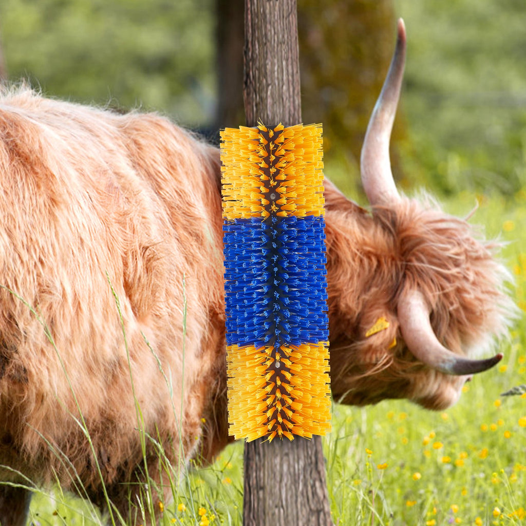 VEVOR Livestock Scratching Brush 2Pcs Itch Relief Horse Scratcher Brush 17.1 in