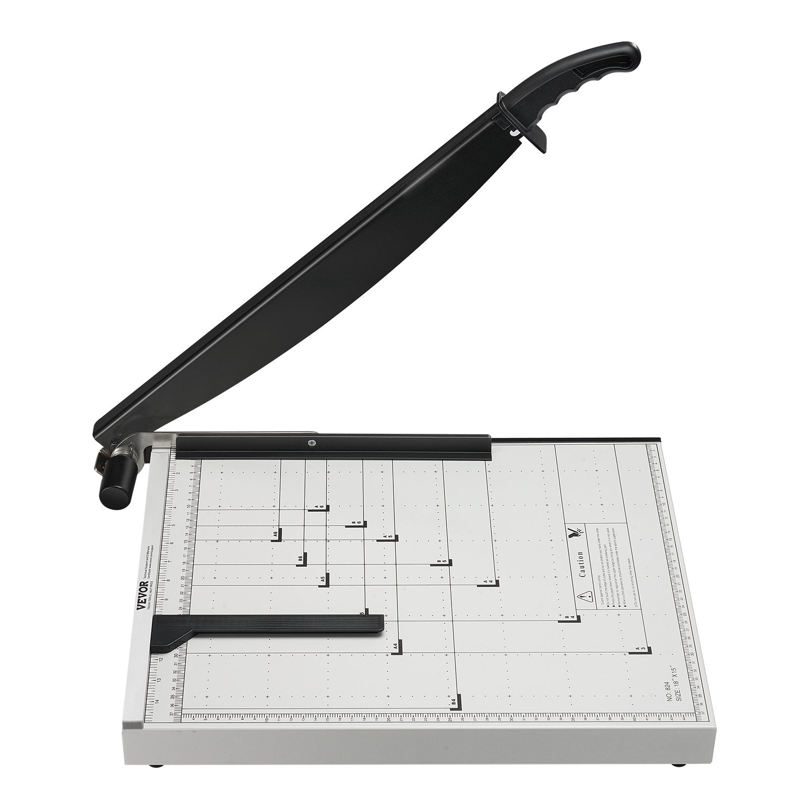 VEVOR Paper Cutter, Guillotine Trimmer, 457 mm Cut Length, 20 Sheets Capacity, Heavy Duty Guillotine Paper Cutter with Guard Rail/Blade Lock for Cardstock/Cardboard, Paper Trimmer for Home Office