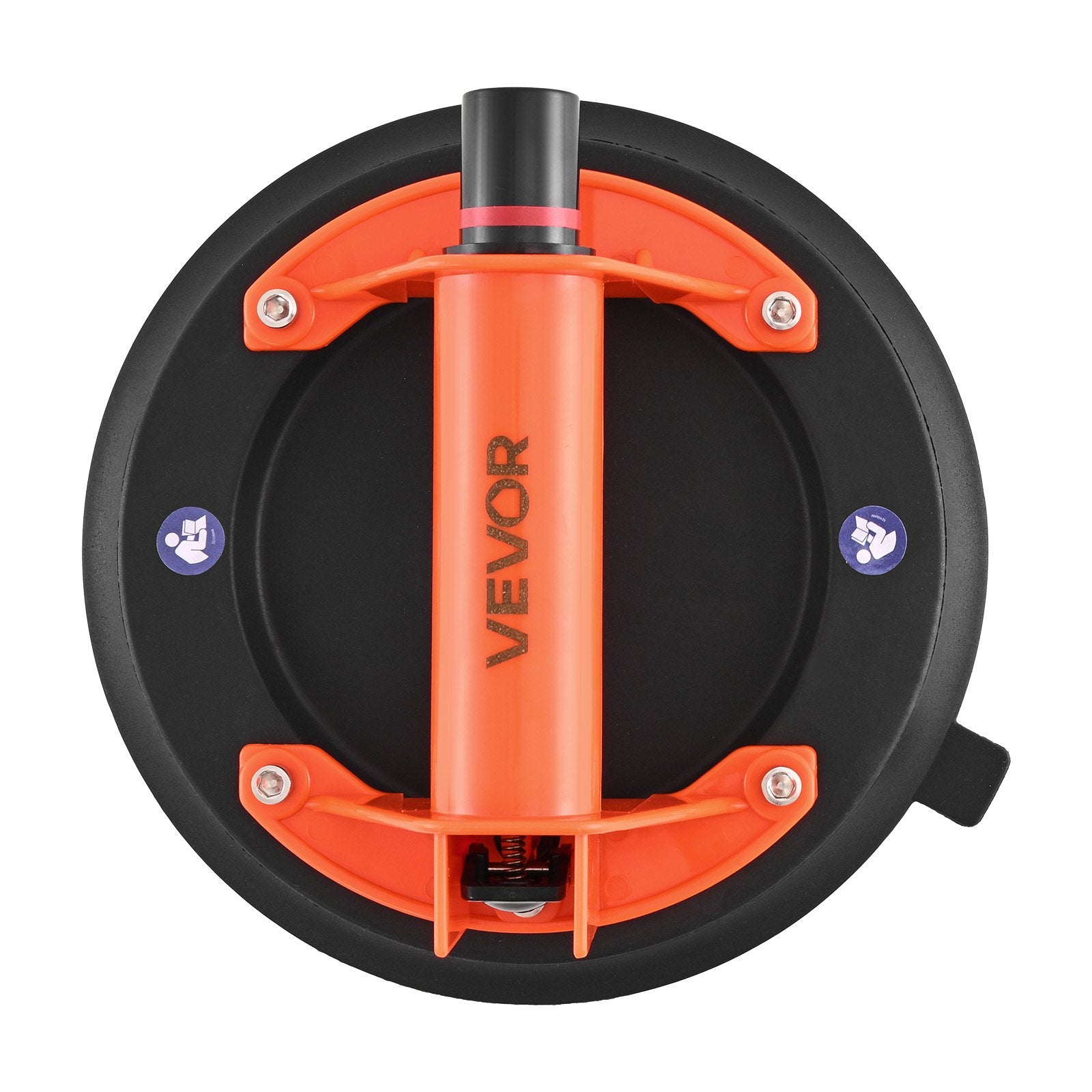 VEVOR Vacuum Suction Cup, 203 mm Vacuum Glass Lifter with ABS Handle, 180 kg Max Lifting Capacity Tile Suction Cup Tool with Carrying Case for Lifting Large Tile, Granite, Drywall, Windows (1-Pack)