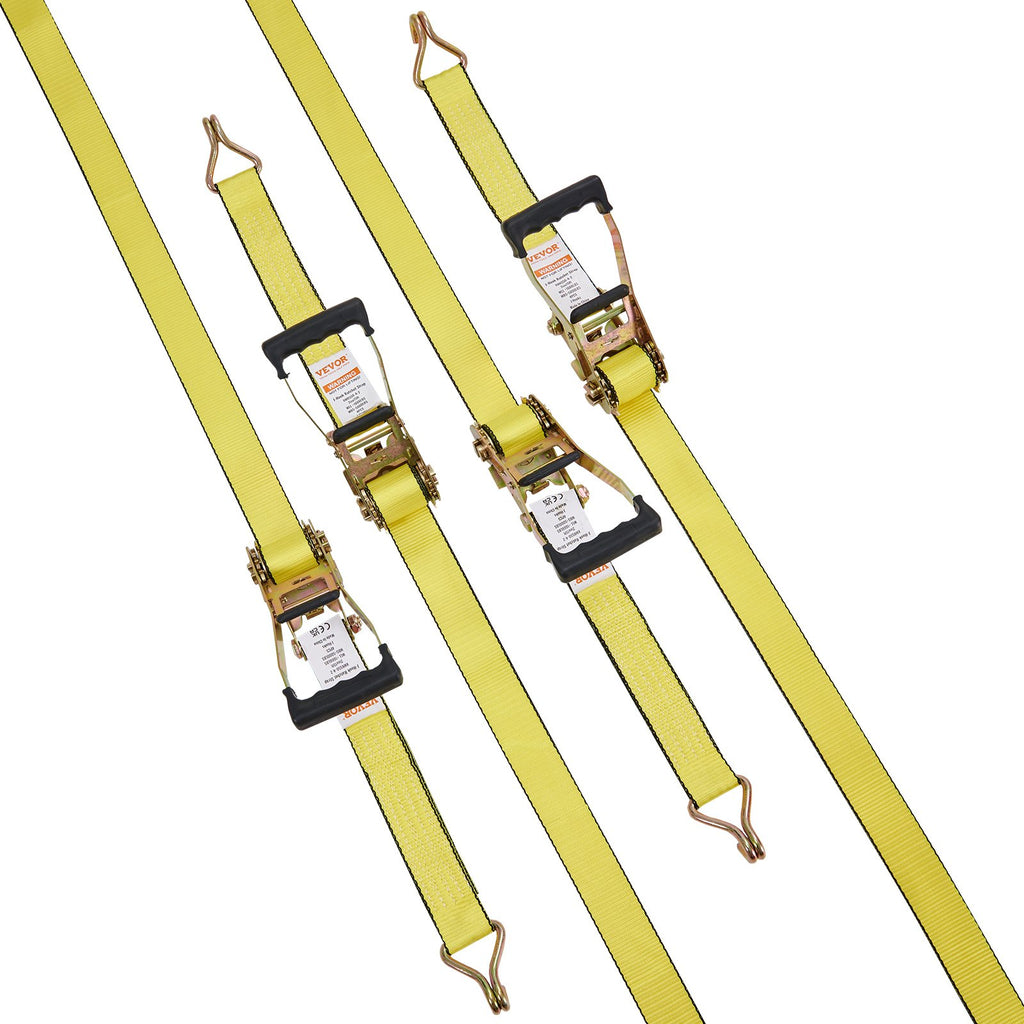 VEVOR 4 Pack Ratchet Tie Down Straps 5000 lbs 2