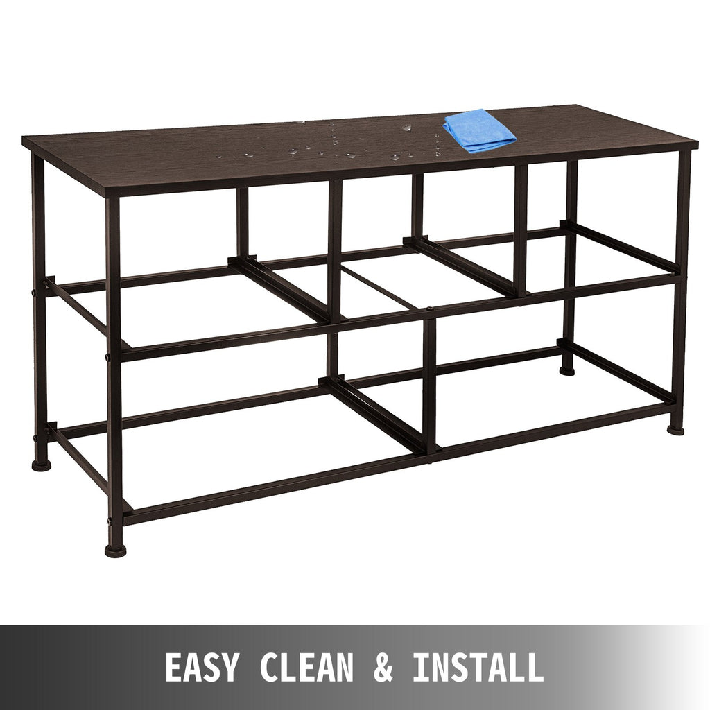 VEVOR Dresser Storage Tower with 5 Fabric Drawer Steel Frame Storage Cabinet Bin Storage Organizer Unit Fabric Cube Dresser Chest Cabinet Coffee Wide (Coffee/Wide)