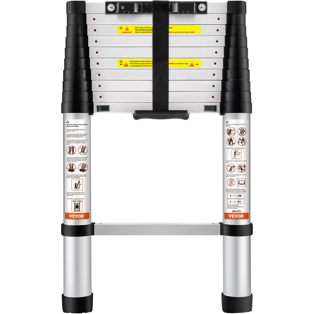VEVOR Telescoping Ladder Aluminum Extension Step 3.2 m Multi-purpose Portable