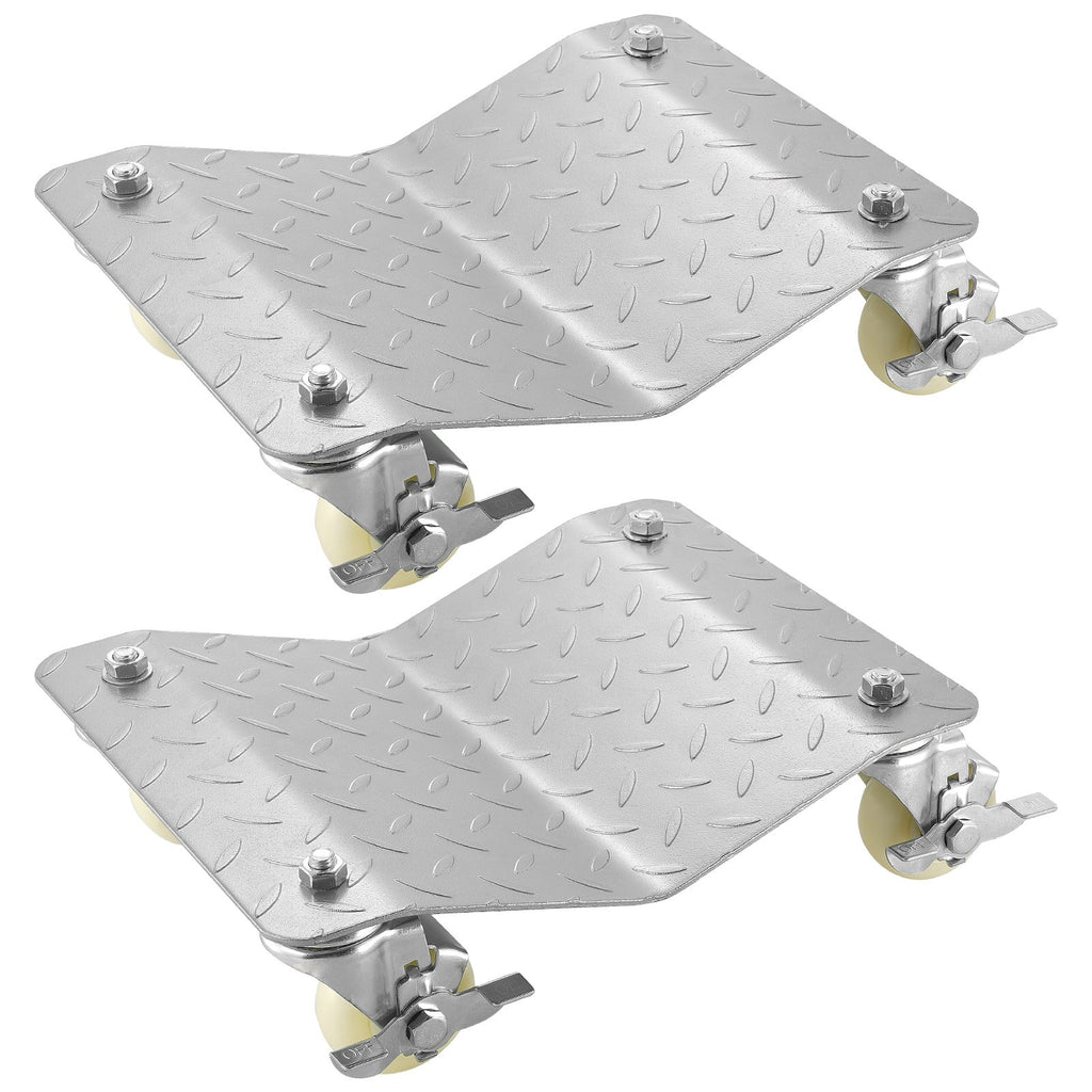 VEVOR 2 Pcs Tire Wheel Dollies 12"X16" Platform Size Wheel Car Dolly 3" Caster Wheel Dolly for Vehicle Car Auto Repair (2 Pcs)