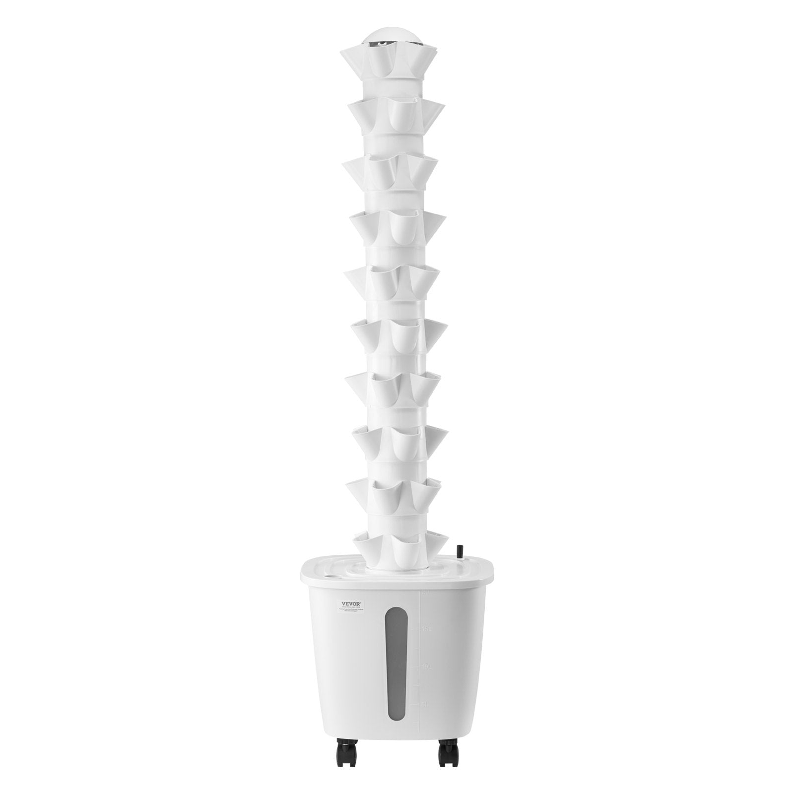 VEVOR Hydroponic Growing System, 50 Pods Vertical 10 Tiers Hydroponic Tower, Rolling Hydronic Garden with Water Pump & Wheels, Indoor Plants Germination Kit for Herbs Fruits & Vegetables