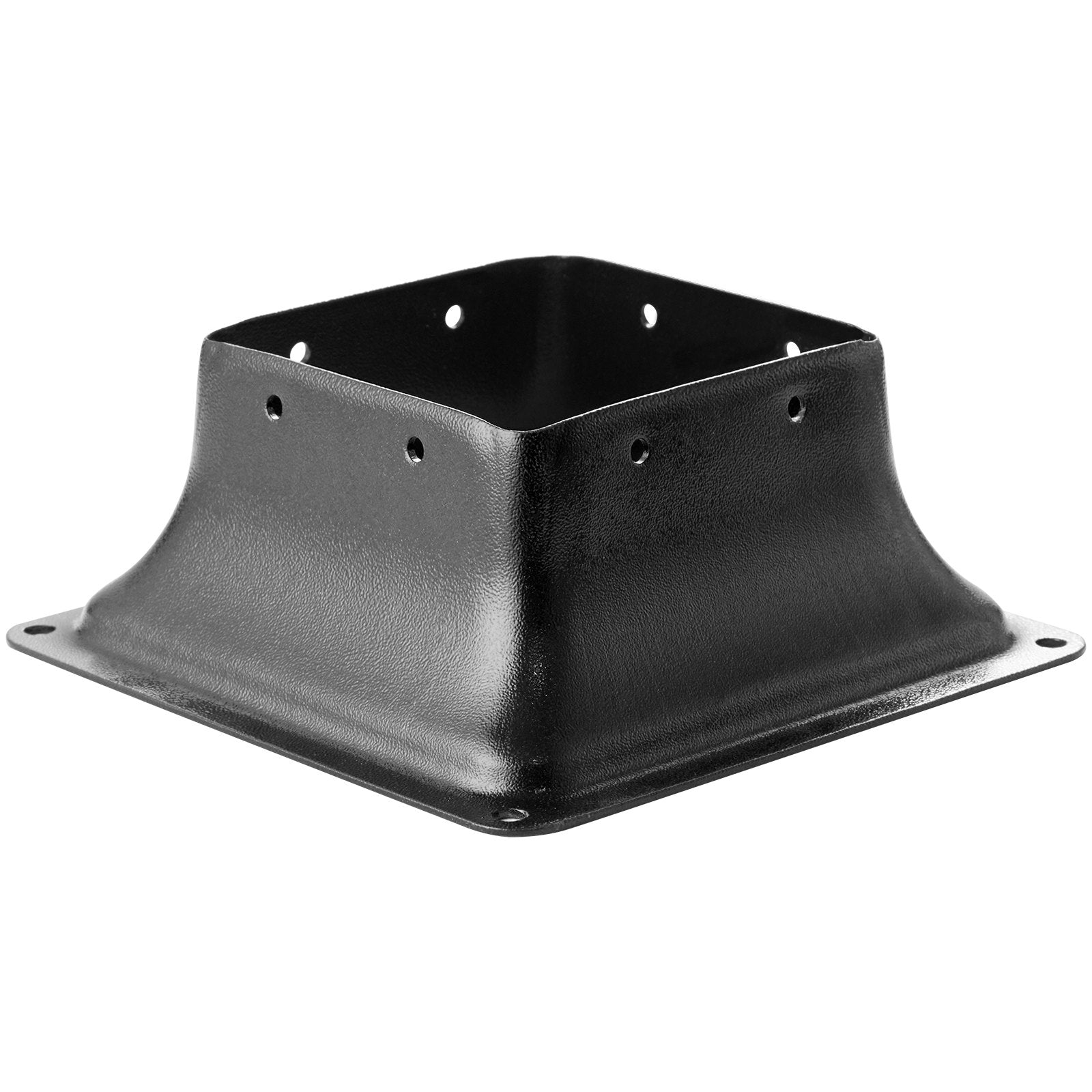 VEVOR 101.6x101.6mm Post Base 10Pcs, Internal 91x91mm Heavy Duty Powder-Coated Steel Post Bracket Fit for Standard Wood Post Anchor, Decking Post Base for Deck Porch Handrail Railing Support