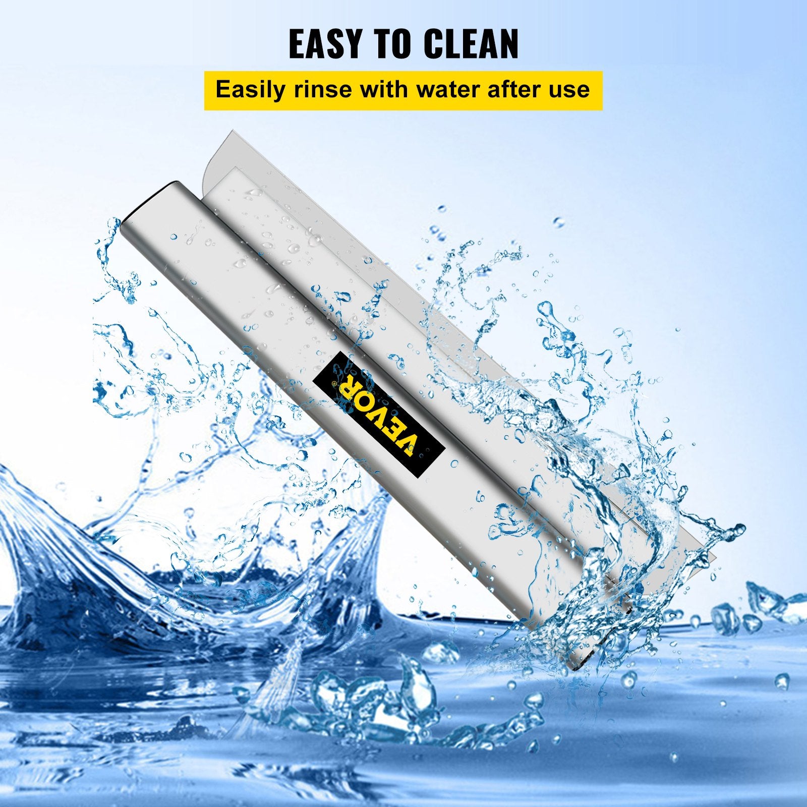 VEVOR Drywall Skimming Blade Putty Knife 24inch Finishing Tool Stainless Steel