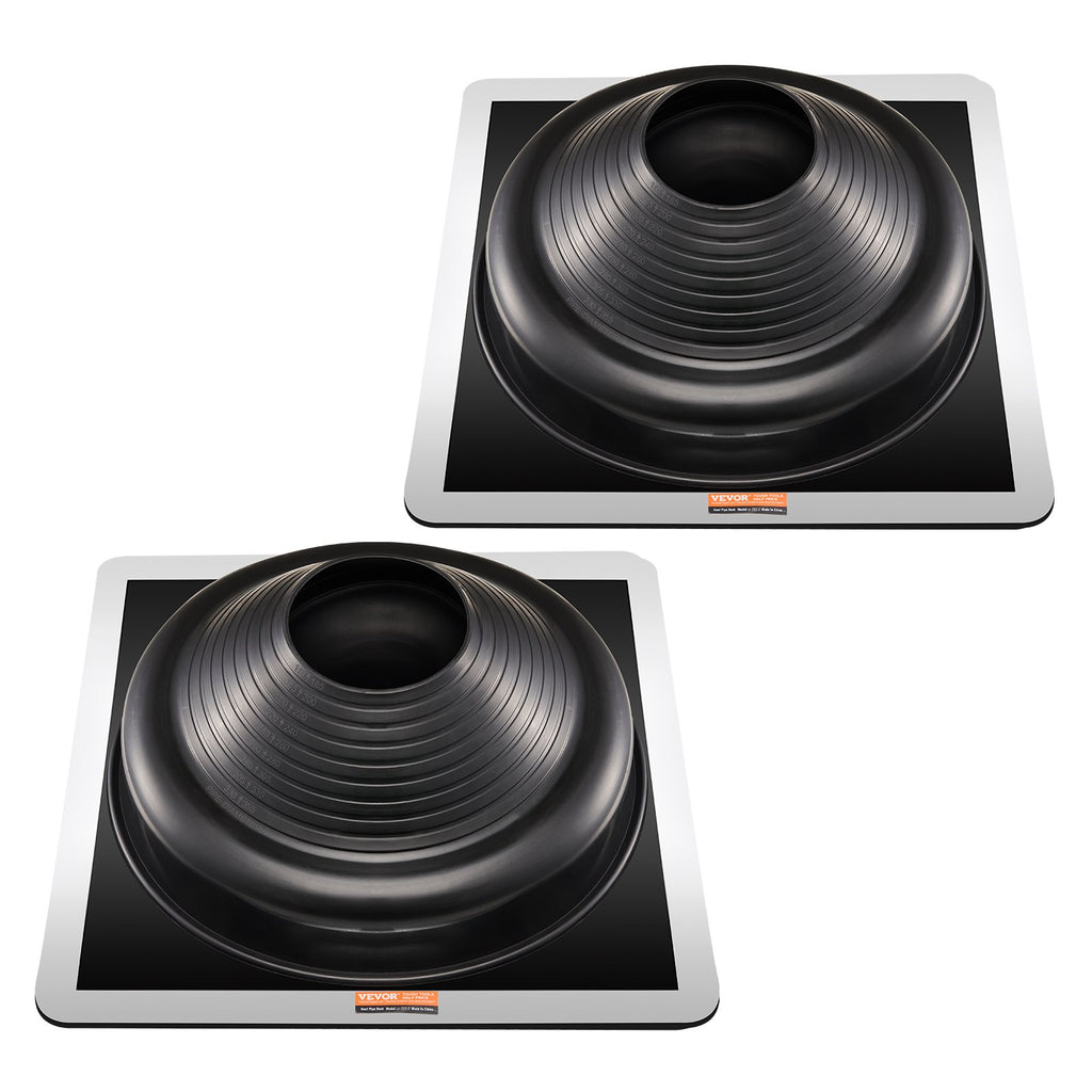 VEVOR 2 Pcs Metal Roof Pipe Flashing Boots Fit 170-355 mm Pipe High Temp EDPM