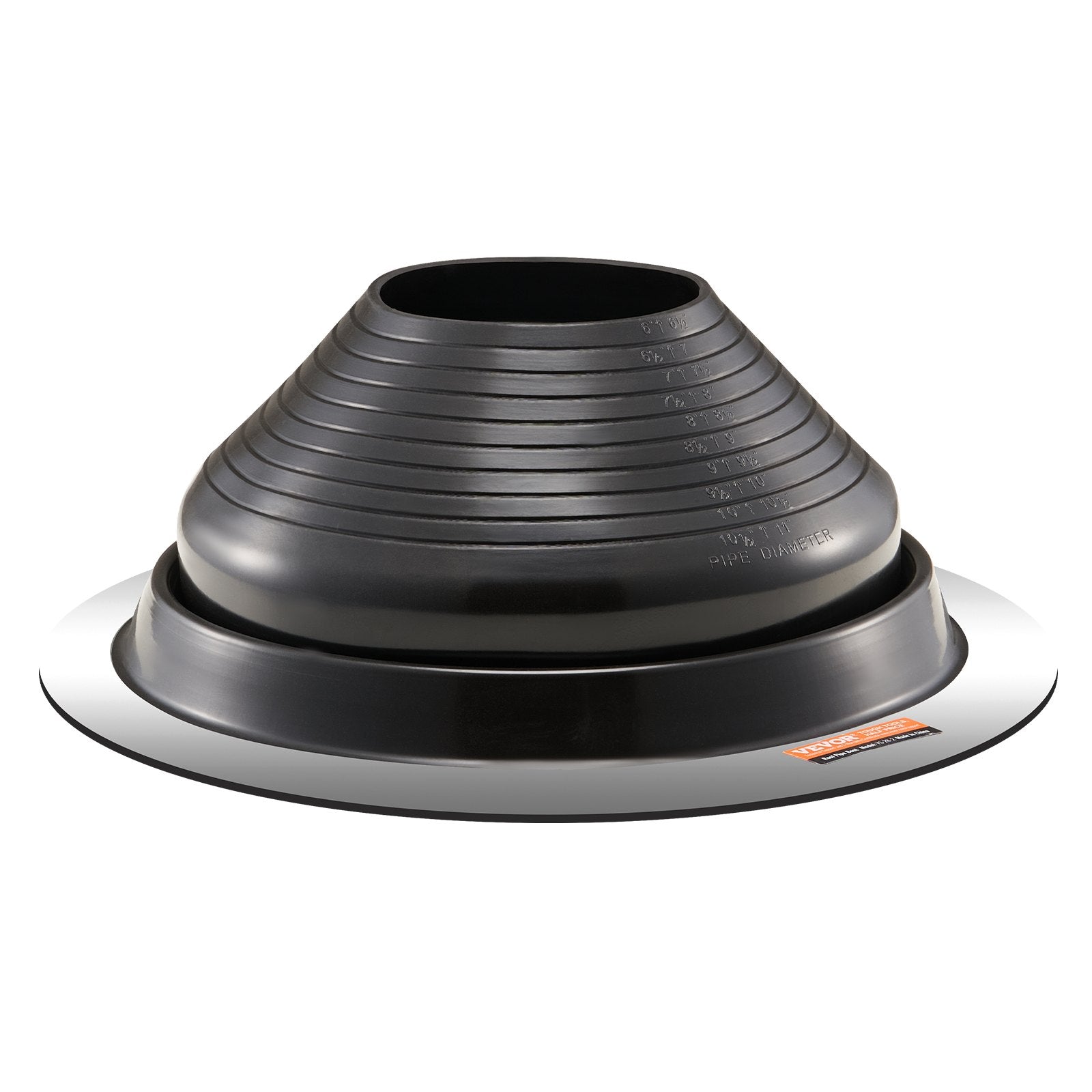 VEVOR 2 Pcs Metal Roof Pipe Flashing Boots Fit 150-280 mm Pipe High Temp EDPM