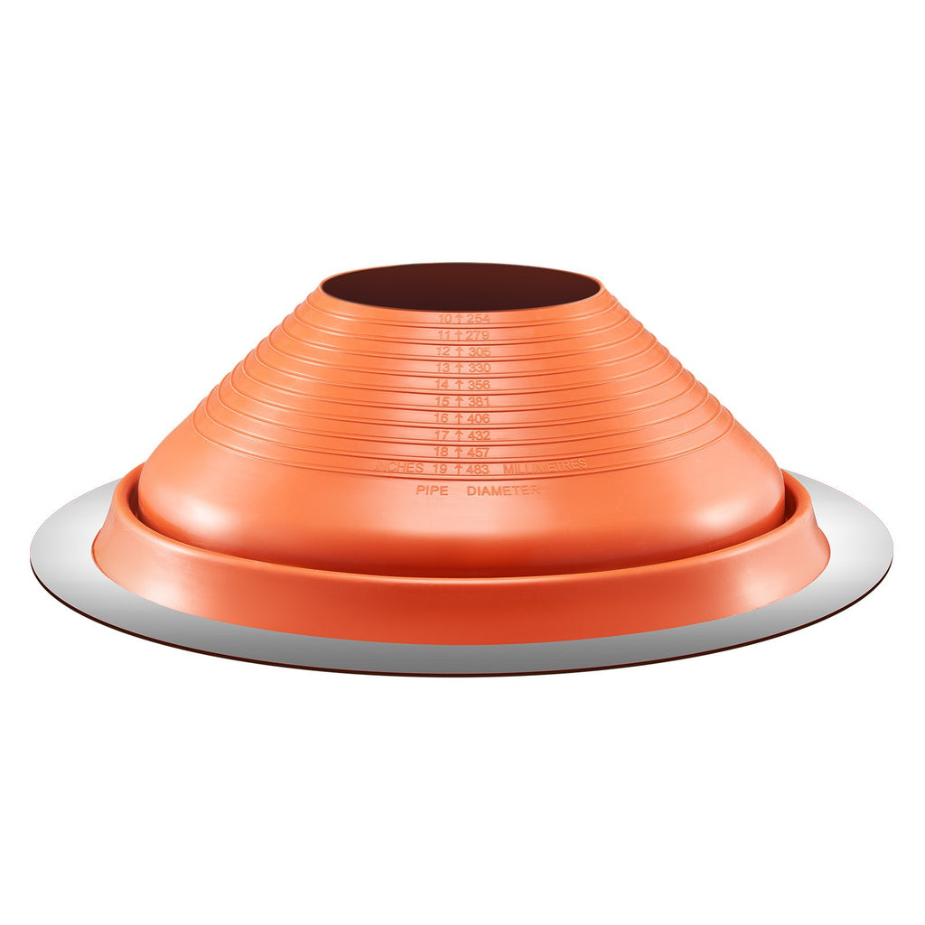 VEVOR Metal Roof Pipe Flashing Boot Fits 254-483 mm Pipe High Temp Red Silicone