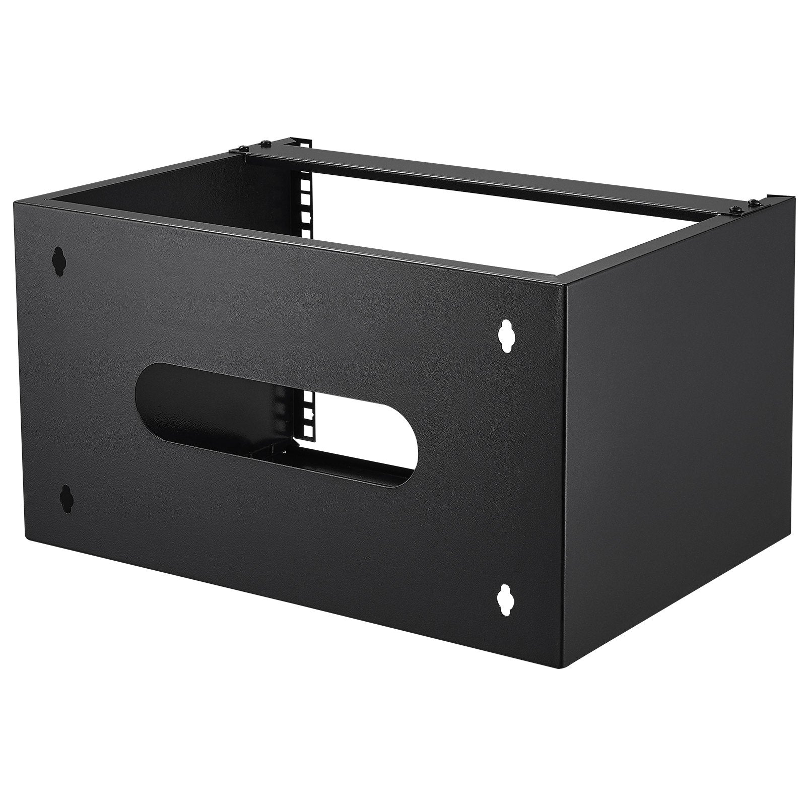 VEVOR 6U Wall Mount Network Rack, 14 in/355.6 mm Depth, 50 lbs/22.68 kg Max Weight Capacity Wall Mount Server Rack with Cage Nuts, 19"/482.6 mm for Shallow Server IT Equipment and Network Switches