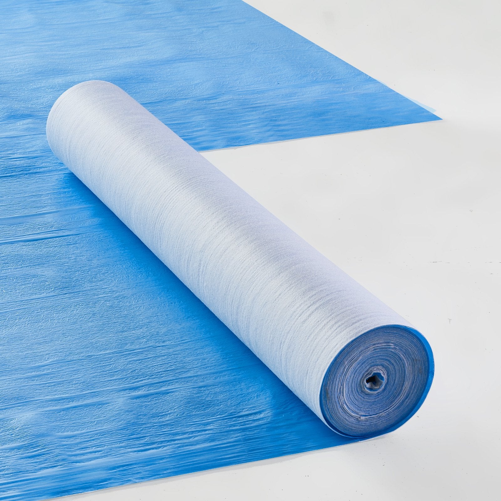 VEVOR Carpet Protection Film, 40" x 84' Floor and Surface Shield, Easy to Cut Simple Installation, Fiber Fabric Car Mat Protection Film Roll for Construction & Renovation,Blue