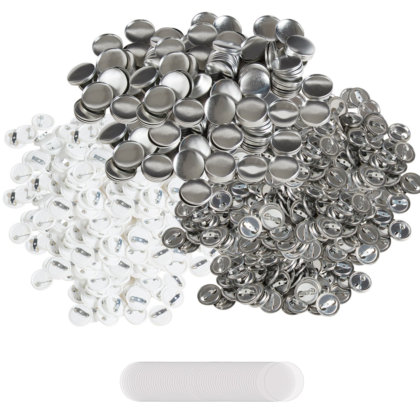 VEVOR 1" 25mm Button Badge Parts Supplies for Button Maker Machine 500 Sets