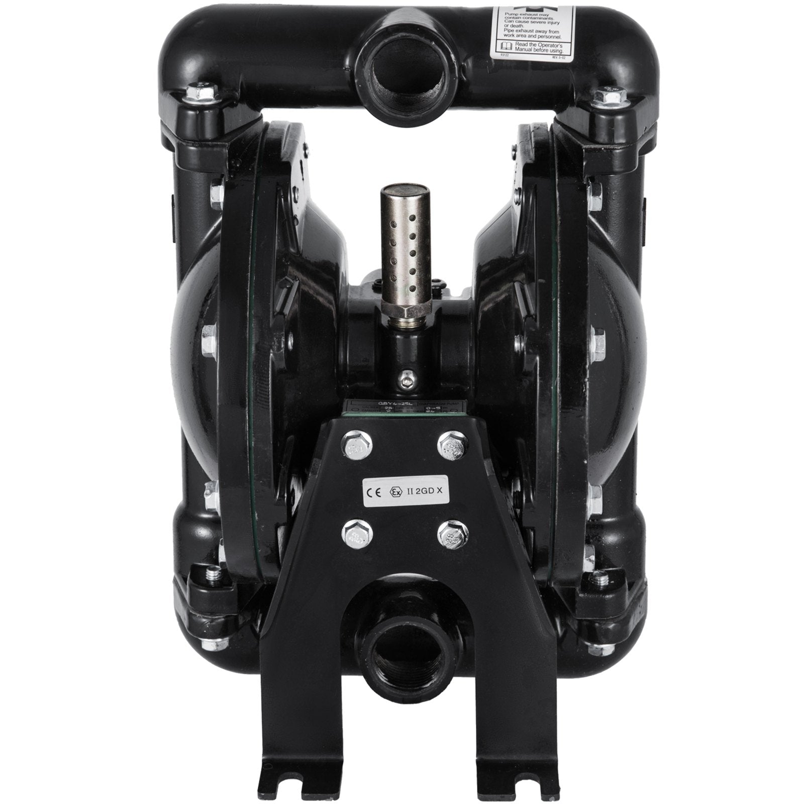VEVOR Air-Operated Double Diaphragm Pump 24 GPM 1 Inch Inlet And Outlet