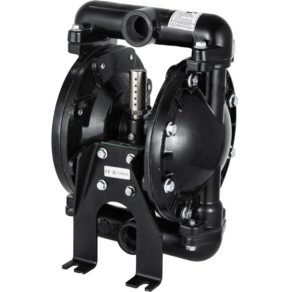 VEVOR Air-Operated Double Diaphragm Pump 24 GPM 1 Inch Inlet And Outlet