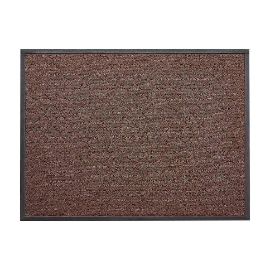 VEVOR Front Door Mat, 1194 x 889 mm Commercial Floor Mat for Indoor and Outdoor, Modern Stylish Carpet with TPE Backing, Heavy Duty Washable Entry Industrial Rug for Hallway, Balcony, Garage, Brown
