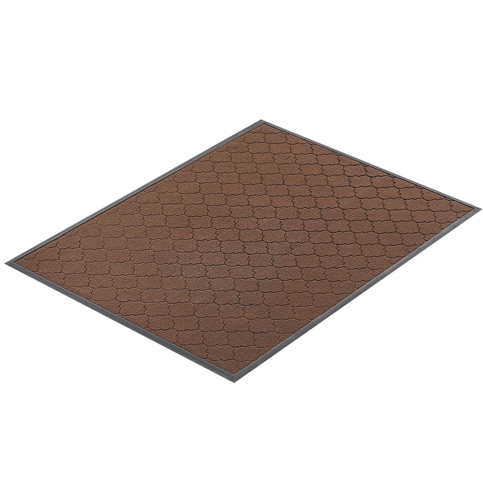 VEVOR Front Door Mat, 1194 x 889 mm Commercial Floor Mat for Indoor and Outdoor, Modern Stylish Carpet with TPE Backing, Heavy Duty Washable Entry Industrial Rug for Hallway, Balcony, Garage, Brown