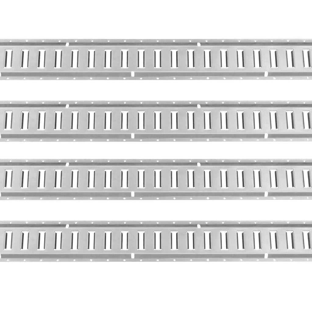 VEVOR E Track Tie-Down Rail Kit, 24PCS 1524 mm E-Tracks Set Includes 8 Steel Rails & 8 O-Rings & 8 Tie-Offs with D-Ring, Versatile Trailer Securing Accessories for Cargo Motorcycles Bikes, 816 kg Load