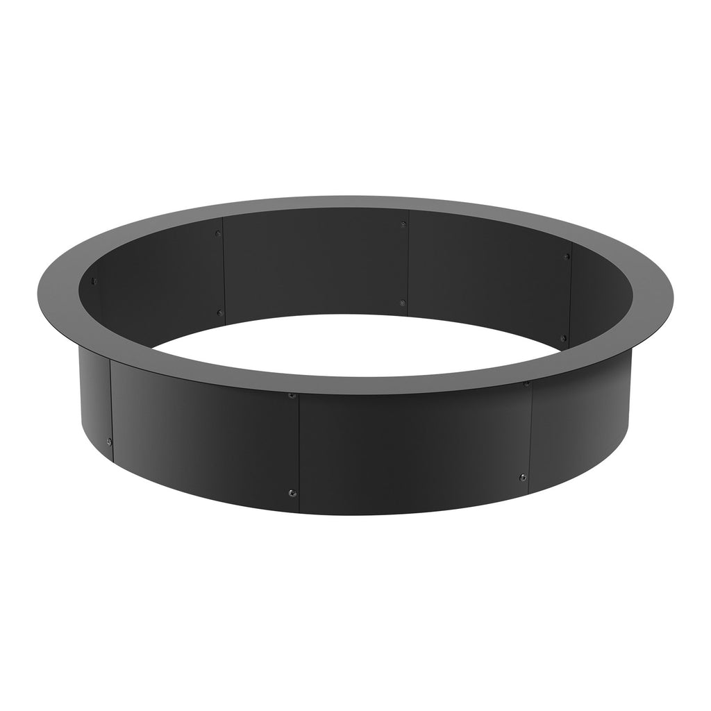VEVOR Fire Pit Ring, 40-Inch Outer/36-Inch Inner Diameter, 10inch Height 2.5mm Thick Fire Pit Insert, Heavy Duty Carbon Steel Liner DIY Campfire Ring above or In-Ground, for Outdoor Camping, Bonfires