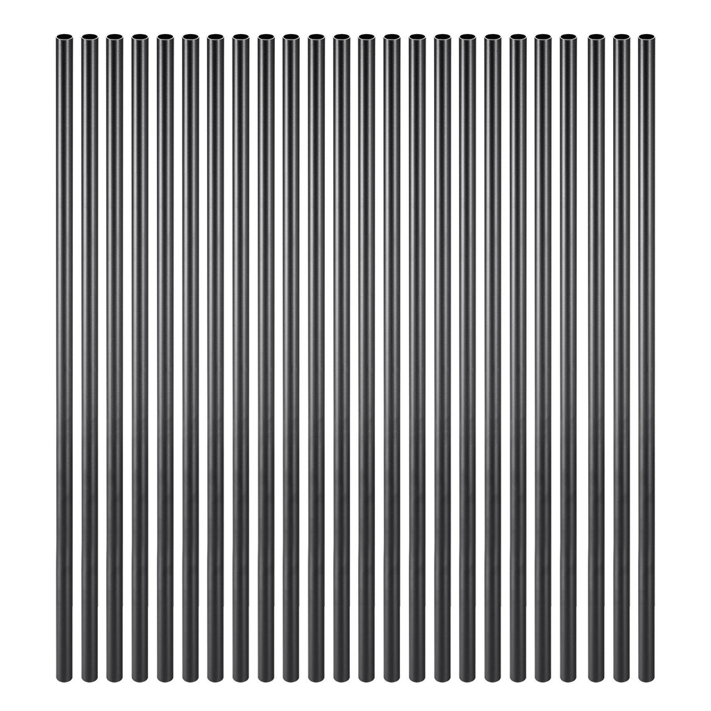 VEVOR Staircase Balusters 101 Pack, 32 In Aluminum Stair Balusters, 3/4 In Water-Proof Round Metal Spindle Railing, Hollow Deck Railing with Rail Caps & Screws for Stairs, Porch, Patio, Fence, Black