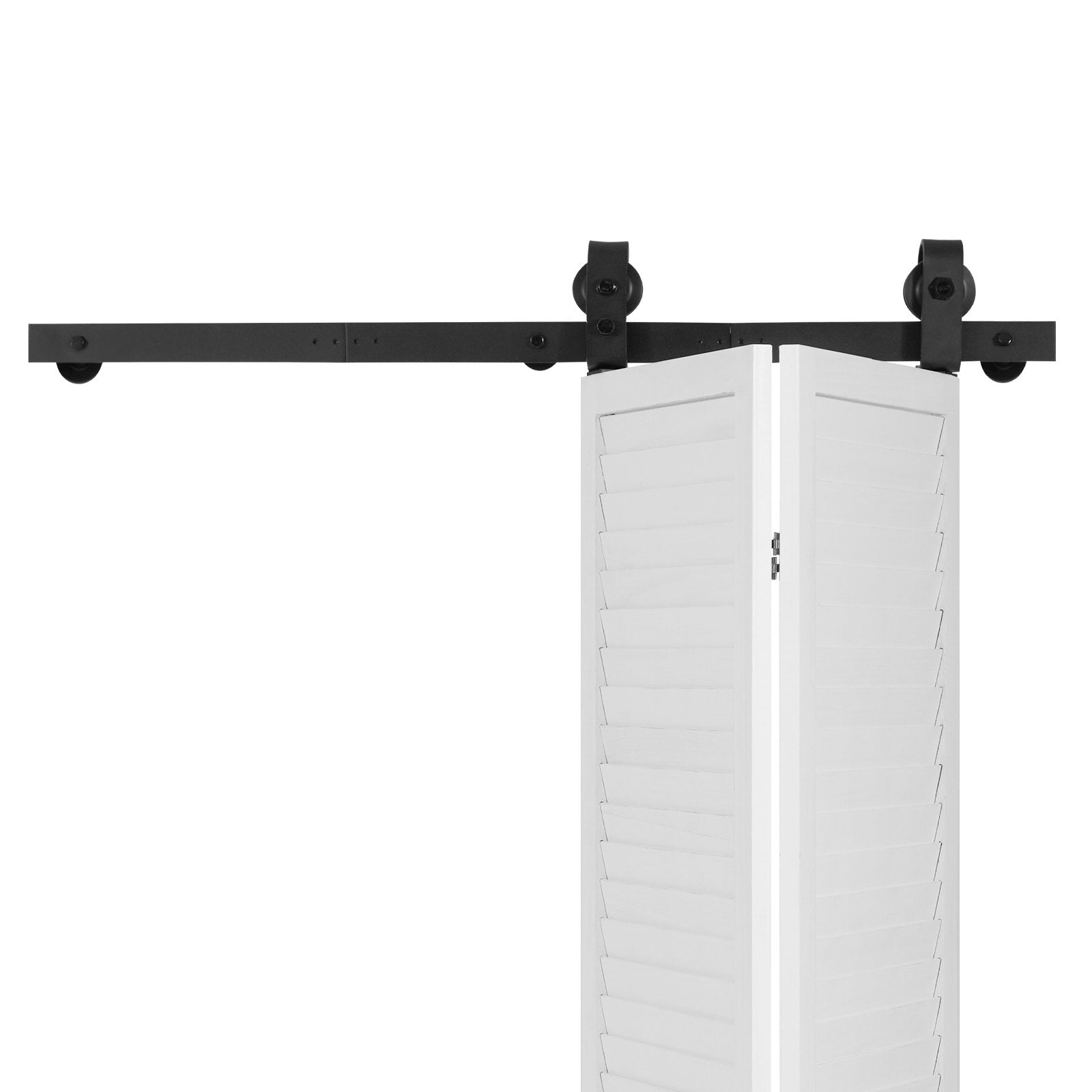 VEVOR Bi-Folding Sliding Barn Door Hardware Track Kit 40" for Two 18" Doors