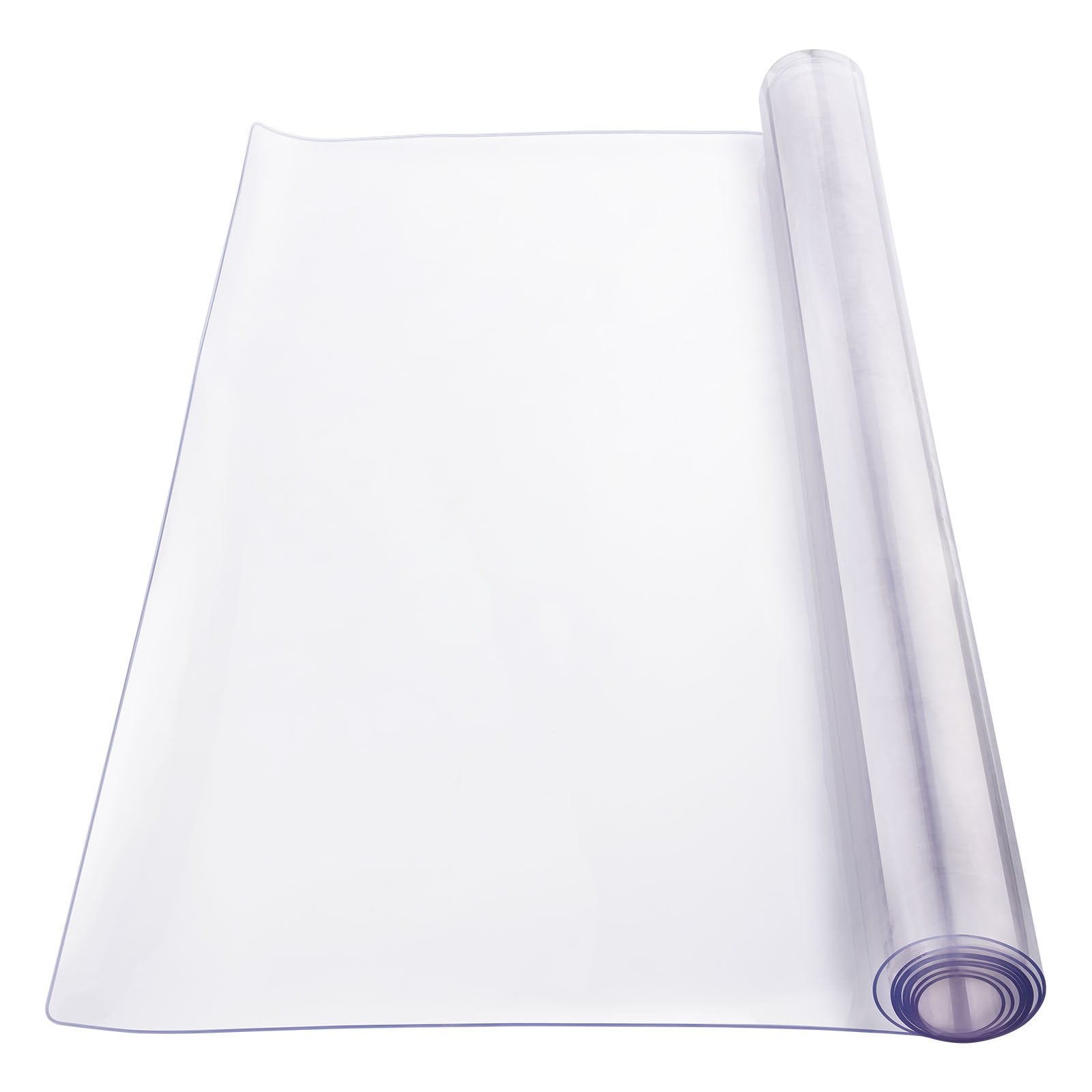 VEVOR Plastic Table Cover, 42 x 60 Inch 2.0 mm Thick Clear Table Protector, Rectangle PVC Desk Mat, Waterproof & Easy Cleaning Desk Pad Tablecloth, for Office Dresser Dining Room Table Night Stand