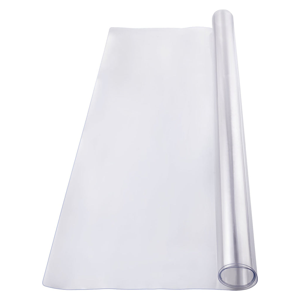 VEVOR Plastic Table Cover, 54 x 54 Inch 2.0 mm Thick Clear Table Protector, Square PVC Desk Mat, Waterproof & Easy Cleaning Desk Pad Tablecloth, for Office Dresser Dining Room Table Night Stand