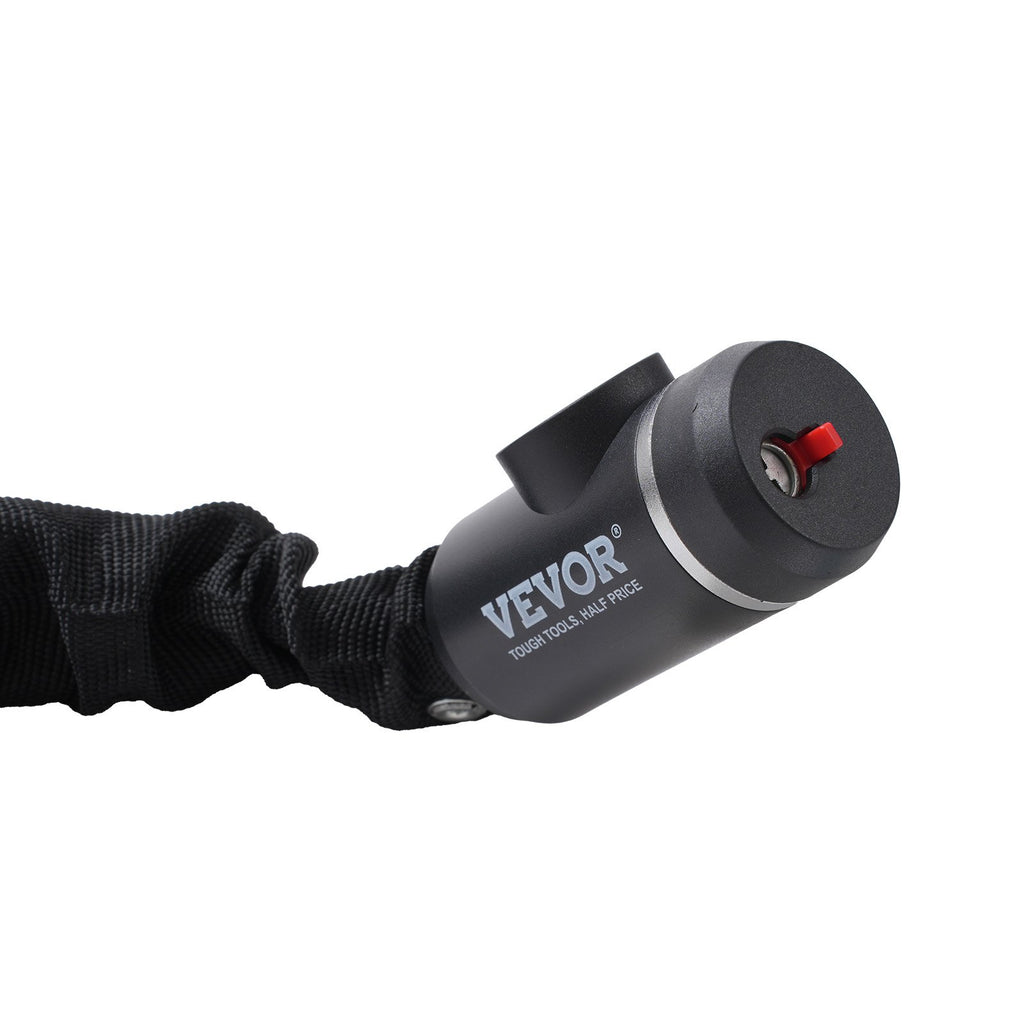 VEVOR Bike Chain Lock, 2.79 Ft Combination Bicycle Chain Lock with 2 Keys, Heavy Duty Anti-Theft High Security Bike Locks, Perfect for Bike, Motorcycle, Scooter, Bicycle, Door, Fence or Gate, 8mm