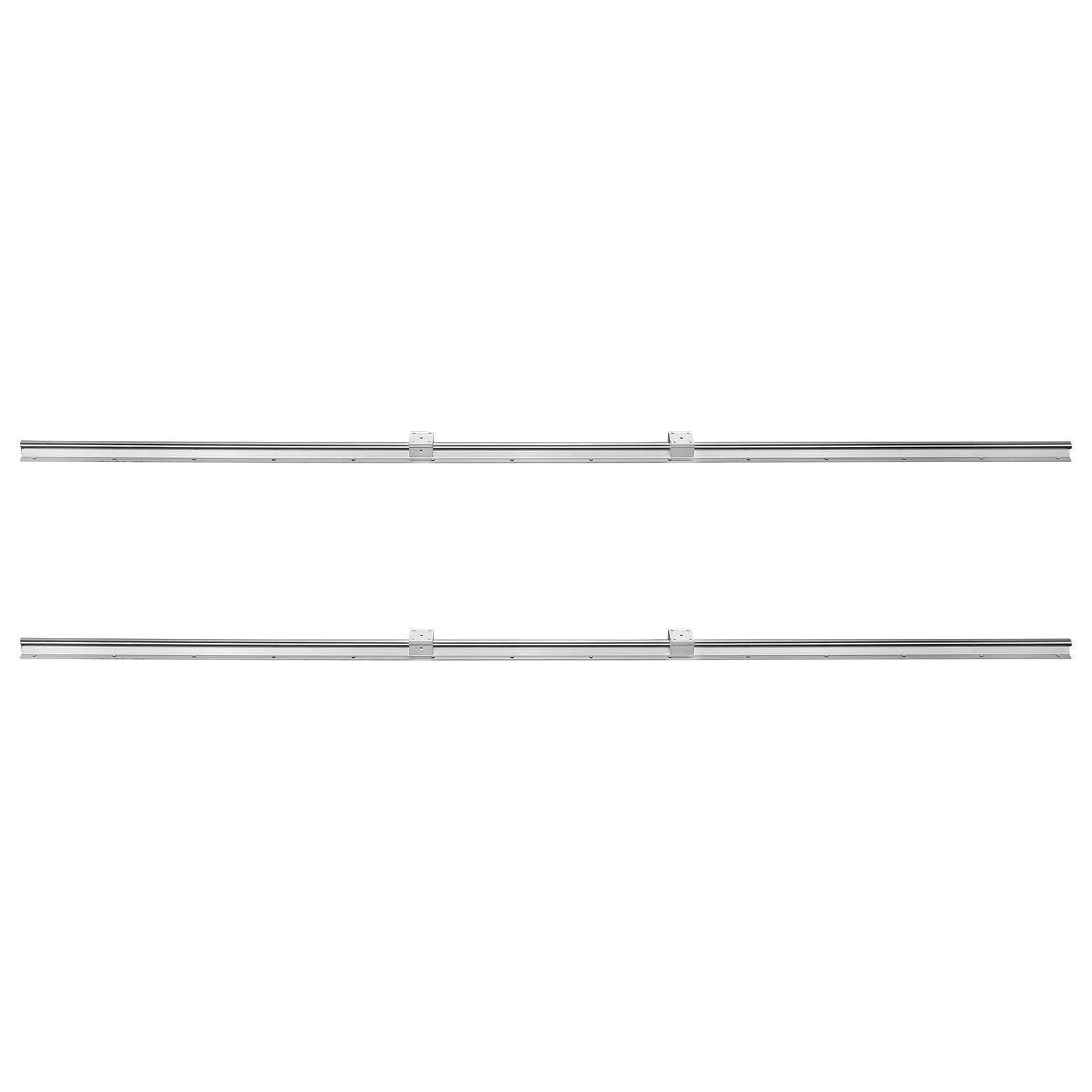 VEVOR Linear Guide Rail Set, SBR20 2200mm, 2 PCS 86.6 in/2200 mm SBR20 Guide Rails and 4 PCS SBR20UU Slide Blocks, Linear Rails and Bearings Kit for Automated Machines DIY Project CNC Router Machines