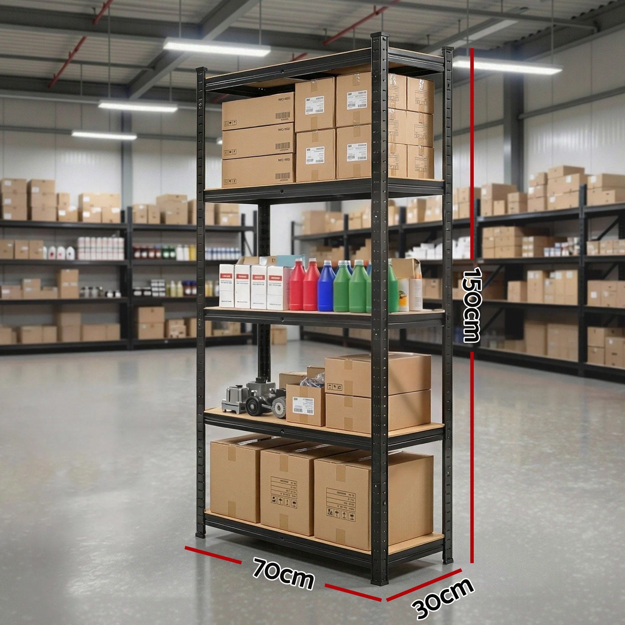 Giantz Garage Shelving 1.5X0.7m Warehouse Shelves Storage Rack Pallet Racking