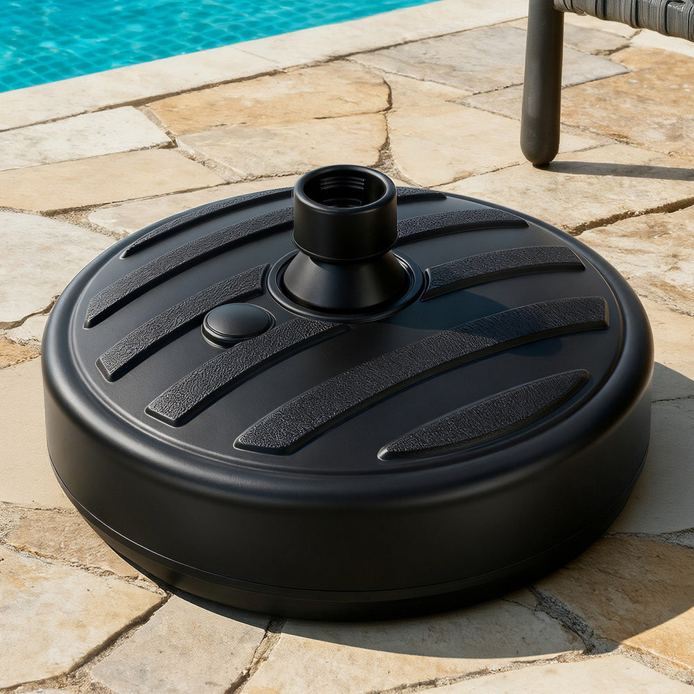 Instahut Outdoor Umbrella Base Weight Round Plastic Pole Holder 35-38mm Beach